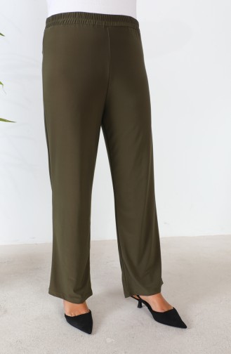 Plus Size Sandy Pants 0138-11 Khaki Green 0138-11