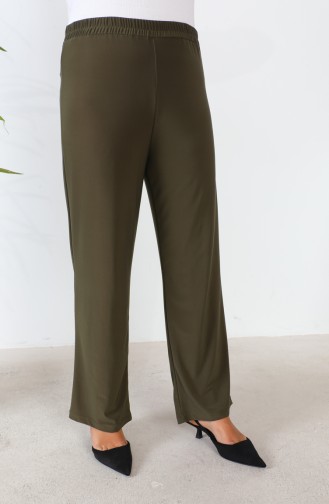 Pantalon Sandy Grande Taille 0138-11 Vert Khaki 0138-11