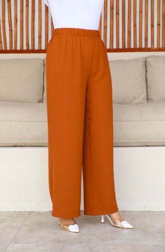 Aerobin Fabric wide Leg Trousers 1006-18 Tan 1006-18