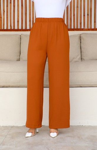 Aerobin Fabric wide Leg Trousers 1006-18 Tan 1006-18