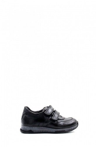 Mädchen-Freizeitschuhe Aus Echtem Leder 006Xa758 Schwarz 006XA758.Siyah