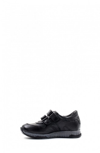 Mädchen-Freizeitschuhe Aus Echtem Leder 006Xa758 Schwarz 006XA758.Siyah
