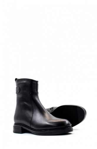 Genuine Leather & Fur Women`s Classic Boots 010Kza8314 Black 010KZA8314.Siyah