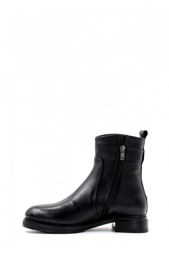 Genuine Leather Women`s Classic Boots 010Sza8314 Black 010SZA8314.Siyah