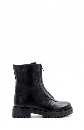 Genuine Leather Women`s Sports Boots 146Sza439 Black 146SZA439.Siyah