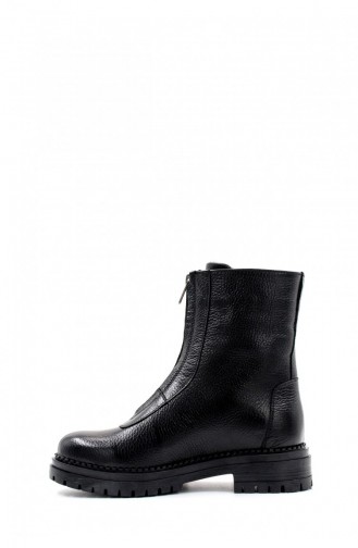 Genuine Leather Women`s Sports Boots 146Sza439 Black 146SZA439.Siyah