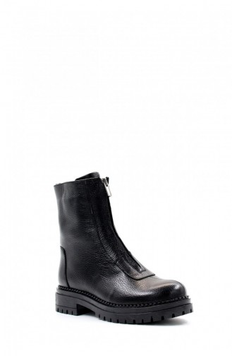 Genuine Leather Women`s Sports Boots 146Sza439 Black 146SZA439.Siyah