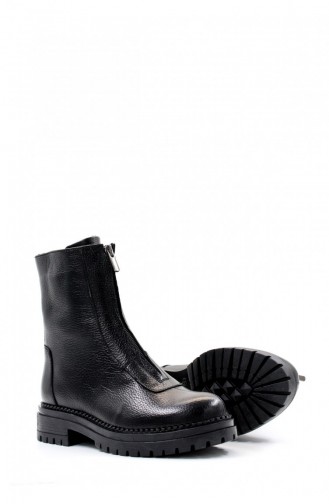 Genuine Leather Women`s Sports Boots 146Sza439 Black 146SZA439.Siyah