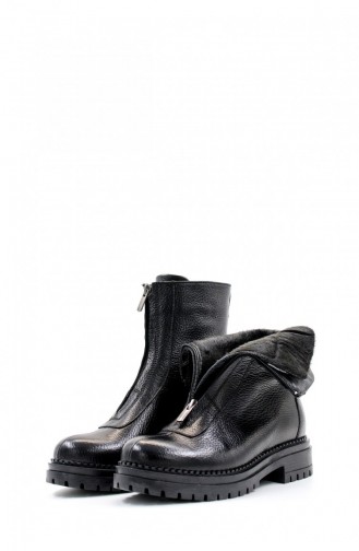 Genuine Leather Women`s Sports Boots 146Sza439 Black 146SZA439.Siyah