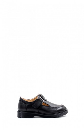 Genuine Leather Unisex Kids Casual Shoes 446Xca1065 Black 446XCA1065.Siyah