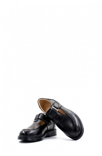 Genuine Leather Unisex Kids Casual Shoes 446Xca1065 Black 446XCA1065.Siyah