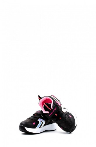 Baby Sneaker Shoes 461Ba204 Black Fuchsia 461BA204.Siyah Fuşya