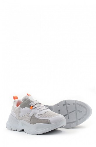 Damen-Sneaker-Schuhe 500Zaf7288 Grau 500ZAF7288.Gri