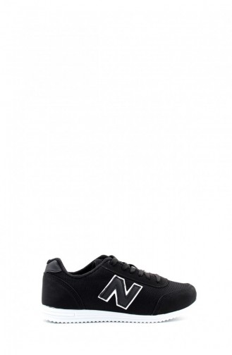 Damen Sneaker Schuhe 590Za013 Schwarz Weiß 590ZA013.Siyah Beyaz
