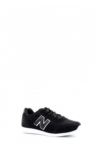 Damen Sneaker Schuhe 590Za013 Schwarz Weiß 590ZA013.Siyah Beyaz