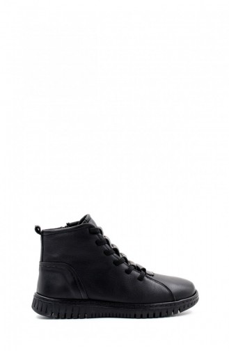 Genuine Leather Women`s Classic Boots 757Sza23662 Black 757SZA23662.Siyah