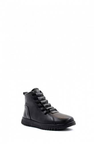 Genuine Leather Women`s Classic Boots 757Sza23662 Black 757SZA23662.Siyah