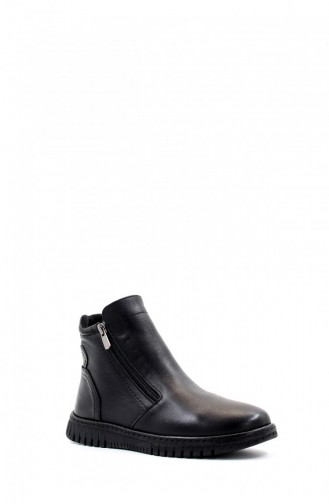 Genuine Leather Women`s Classic Boots 757Sza23665 Black 757SZA23665.Siyah