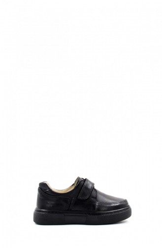 Genuine Leather Unisex Kids Casual Shoes 770Fa817 Black 770FA817.Siyah