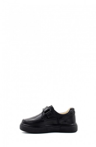 Genuine Leather Unisex Kids Casual Shoes 770Fa817 Black 770FA817.Siyah