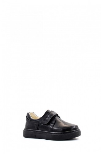 Genuine Leather Unisex Kids Casual Shoes 770Fa817 Black 770FA817.Siyah