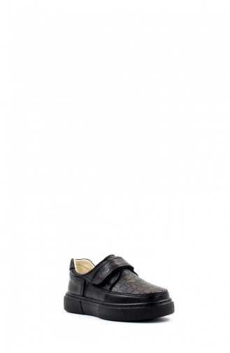 Genuine Leather Unisex Kids Casual Shoes 770Pa817 529 Black 770PA817-529.Siyah