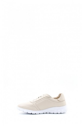Genuine Leather Women`s Casual Shoes 950Zas 8023 Beige 950ZAS-8023.Bej