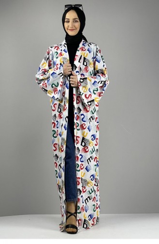 Kimono à Motifs Rouge Noir 1044MG.KSK