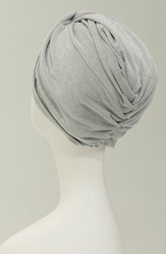 Silvery Evening Dress Bonnet 1259-01 Silver Gray 1259-01