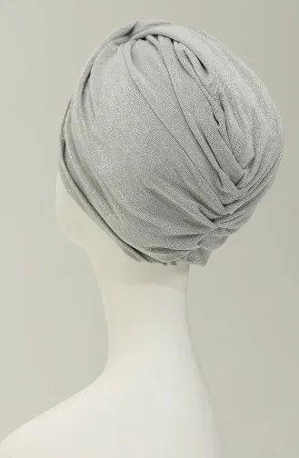 Bonnet Robe De Soirée Pailletée 1259-01 Gris Argenté 1259-01