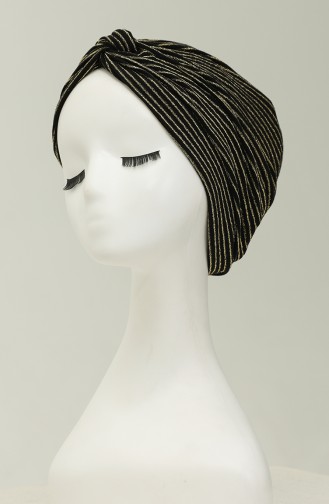 Simli Bone 1263-01 Siyah Gold