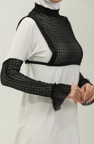 Dantel Kolluk Boyunluk Takım 1261-01 Siyah