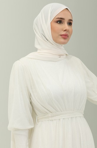 فستان سهرة لامع 5367-30 إكرو 5367-30