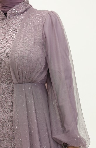 Robe De Soirée A Paillettes 5367-33 Lilas 5367-33