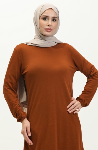 Elastic Sleeve Tunic 1656-01 Tan 1656-01