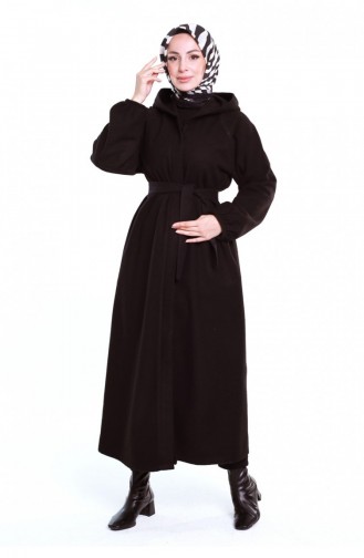 Hijab Jas Met Riem Zwart 0502SGS.SYH