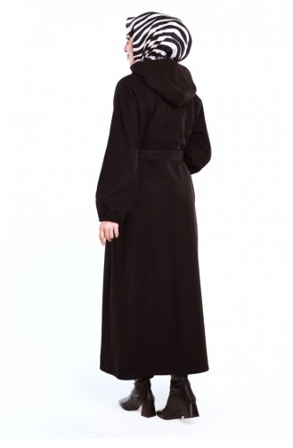 Hijab Jas Met Riem Zwart 0502SGS.SYH