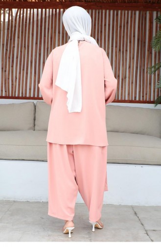 Costume Hijab Shalwar Rose Séchée 1919CVN.GKR