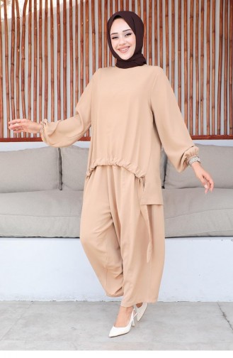 Shalwar Hijab Suit Tan 1919CVN.TAB