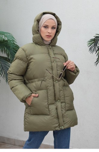 Pufferjacke Mit Reißverschluss In Grün 4001BER.YSL