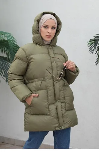 Pufferjacke Mit Reißverschluss In Grün 4001BER.YSL