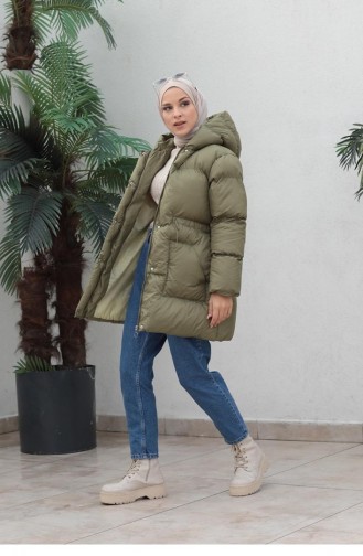 Pufferjacke Mit Reißverschluss In Grün 4001BER.YSL