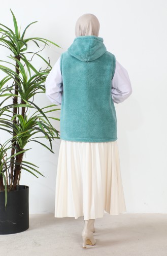 Welsoft Hooded Fleece Vest 00018-11 Mint Green 00018-11