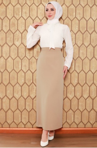 Hijab Pencil Skirt Beige 0725GLN.BEJ
