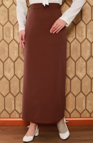 Hijab Pencil Skirt Brown 0725GLN.KHV