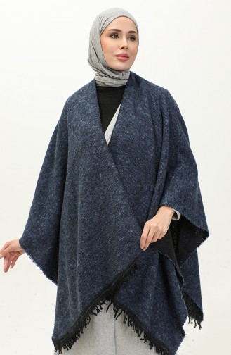 Poncho Coton Uni 2037-04 Indigo 2037-04