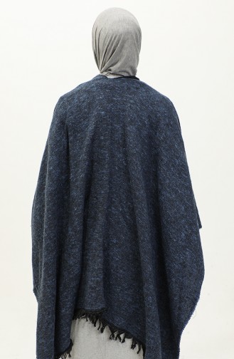 Poncho Coton Uni 2037-04 Indigo 2037-04