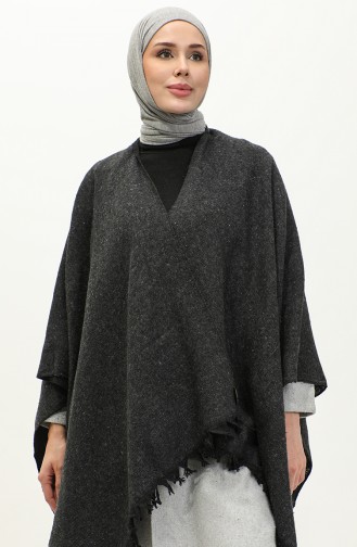 Poncho Coton Uni 2037-05 Anthracite 2037-05