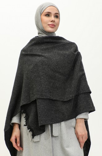 Poncho Coton Uni 2037-05 Anthracite 2037-05