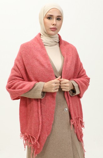 Knitwear Knitted Shoulder Shawl 2064-02 Pomegranate Flower 2064-02